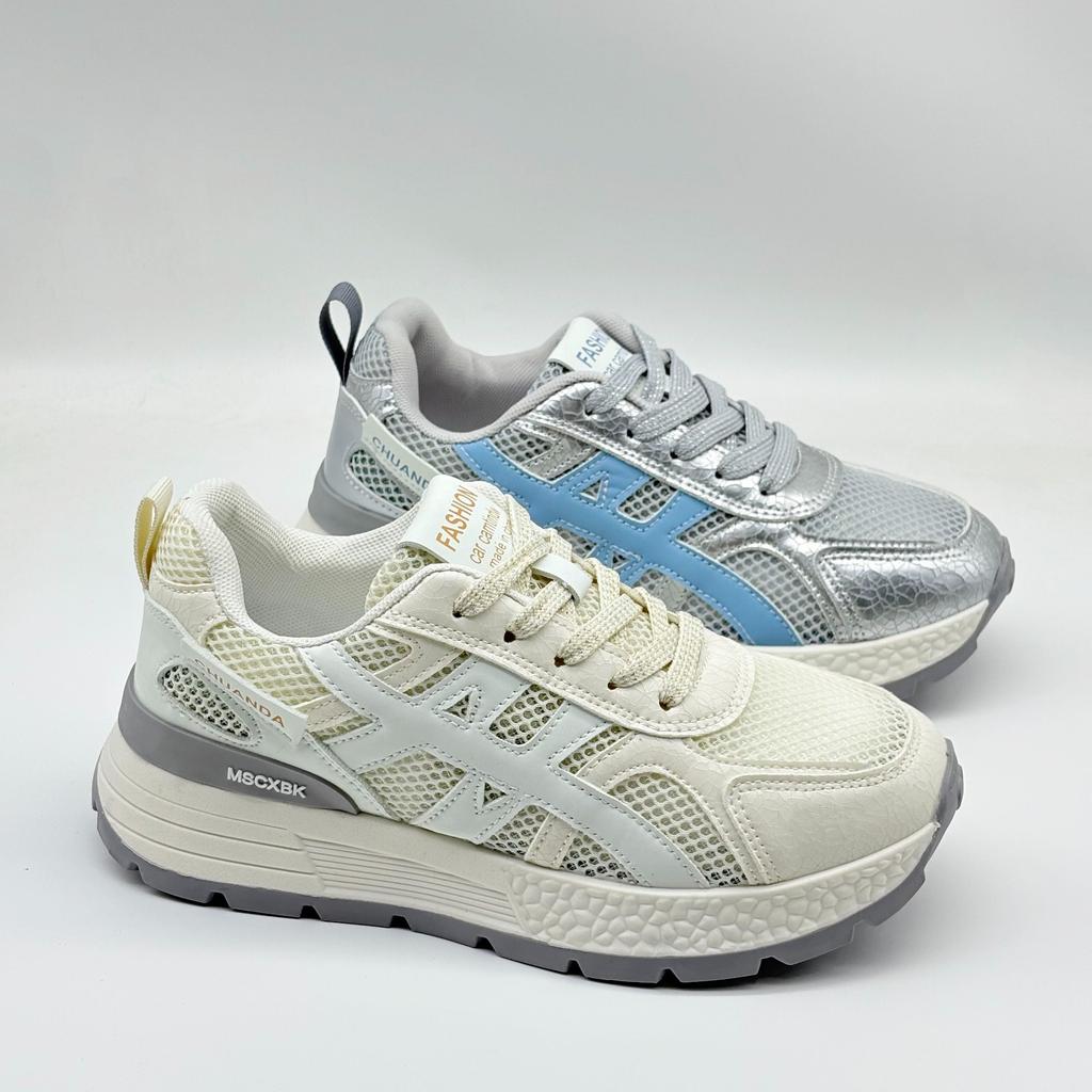 2025 new summer women's shoes platform white shoes women's versatile moral training shoes children's popular soft-soled Forrest Gump shoes