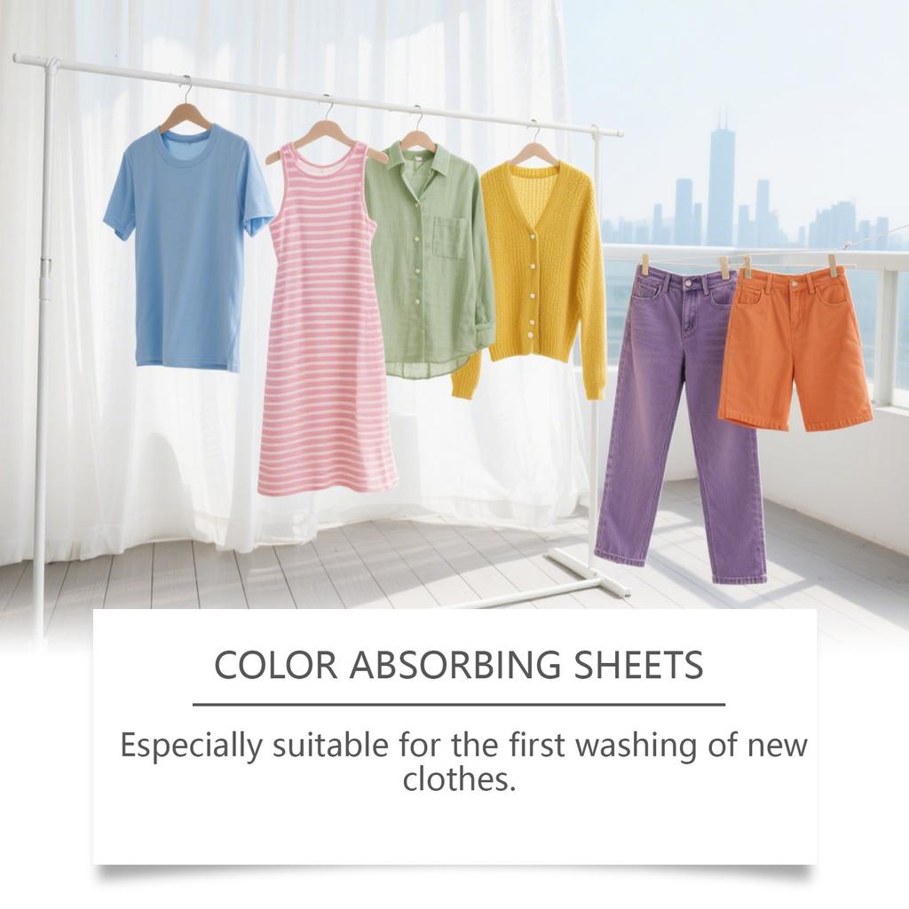 Laundry Room Color-absorbing Tablets Allow For Mixed Washing To Prevent Color Bleeding And Keep Clothes Bright,30pcs/box