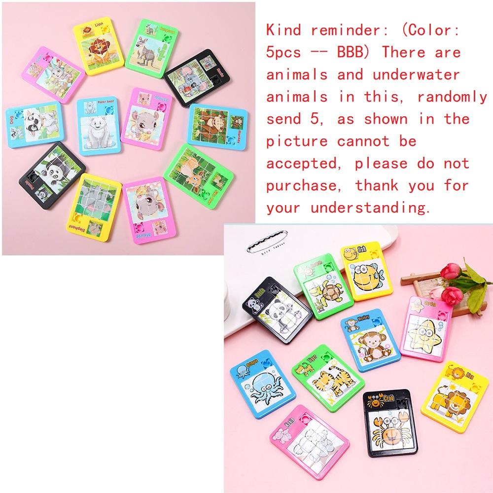 5Pcs Cute Move Animal Jigsaw Puzzle Birthday Party Gift Shower Toys Souvenir Party Favors Reward