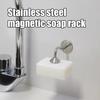 Portasapone Magnetico in Acciaio Inossidabile, Multifunzione da Parete Autodrenante, Per Bagno, Cucina, Cabina Doccia