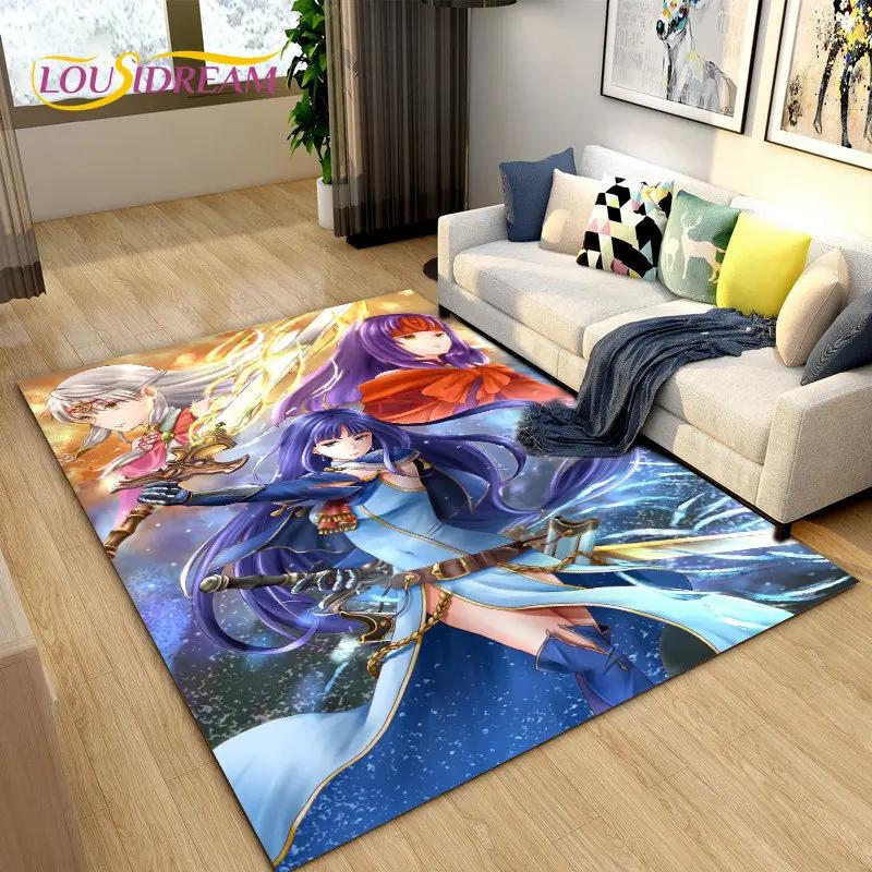 Fire Emblem Series Game Gamer Area Rug,Carpet Rug for Living Room Bedroom Sofa Doormat Decoration, Kids Play Non-slip Floor Mat