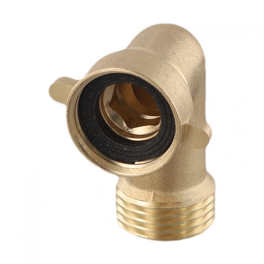 Easily Connect Your Hoses with Yellow Brass Elbow Connector