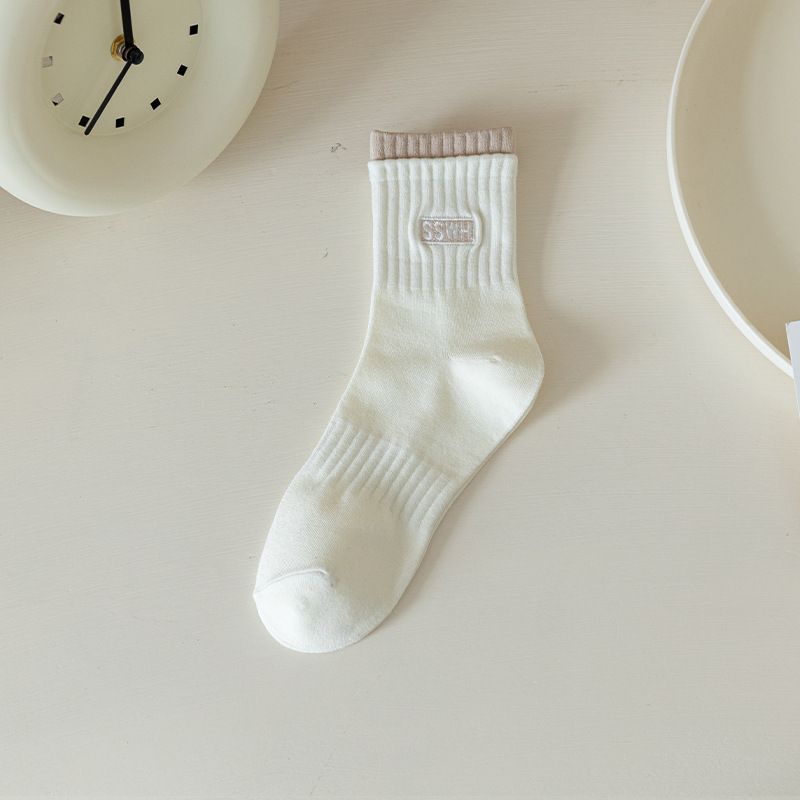 

Женские весенне-осенние модные новые спортивные дезодорирующие носки-гольфы 1 pair хаки