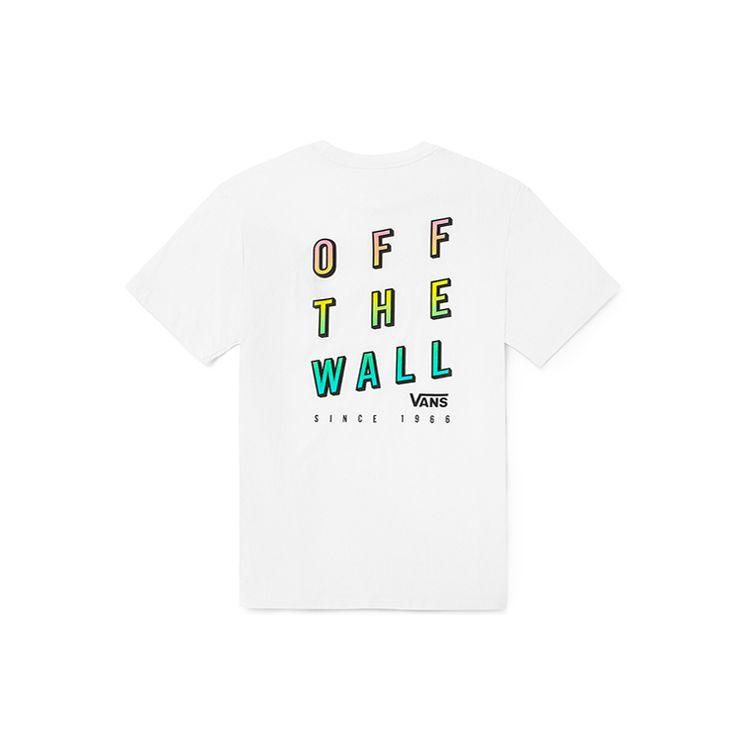 Vans Loose Fit Sports Casual Round Neck Short Sleeve T-Shirt Women Tops White VN0A4BRIWHT