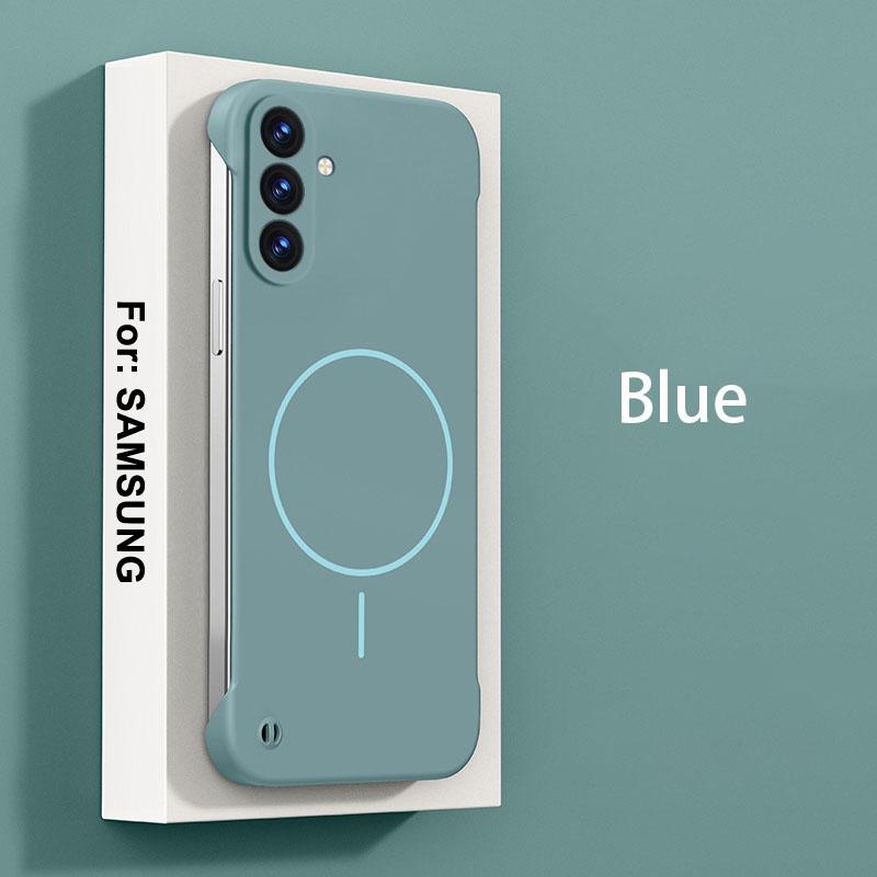 Ramlöst Magnetiskt Trådlös Laddning Telefonfodral För Samsung Galaxy A57 A37 5G Smalt Hårt Bakskydd