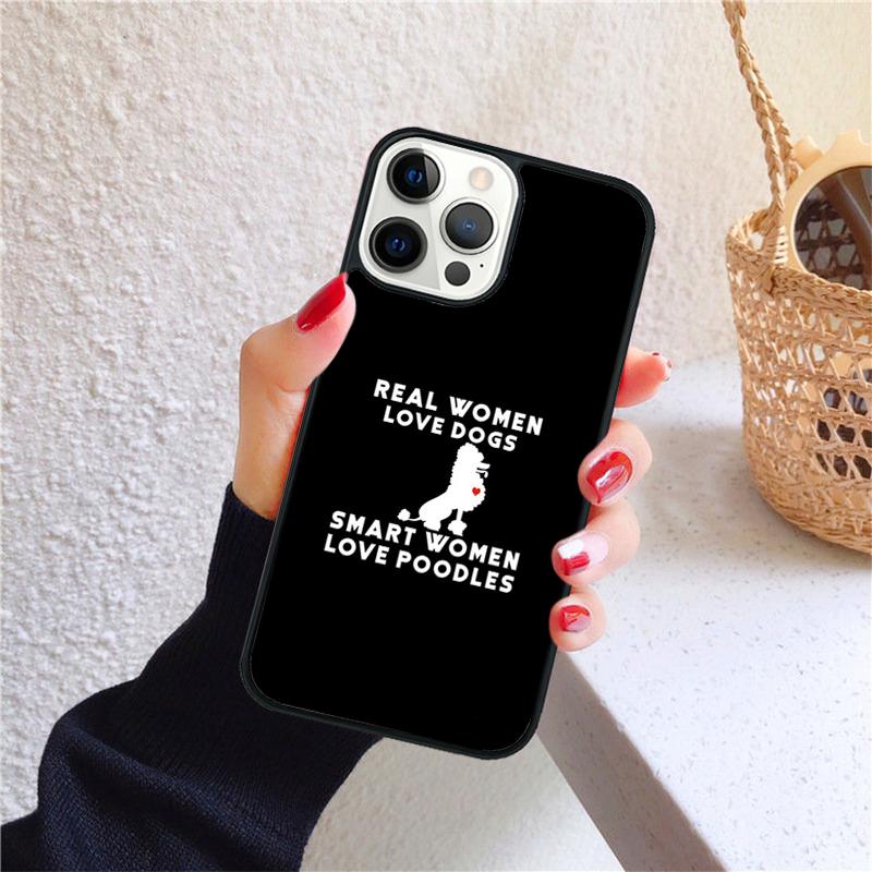 I Love My Poodle Phone Case for iPhone 17 Air 16 15 14 12 13 PLUS 11 PRO MAX Back Cover Fundas Shell