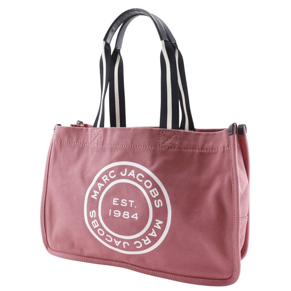 Marc Jacobs Logo Torba Tote H052M06FA21 668 różowe płótno Kobiety Używane