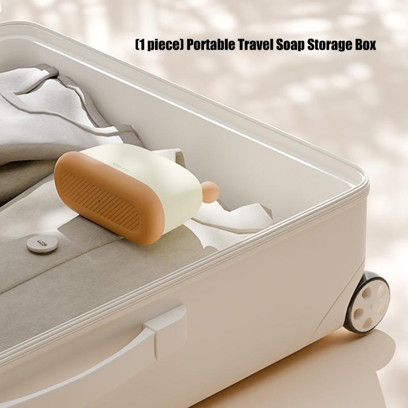Travel Use Soap Dish With Drainage System Plastic Soap Container Box For Home Use and Business Trip Soap Organization