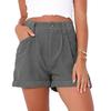 2025 Spring/Summer European & American High Waist Corduroy Loose Shorts for Women