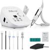 JCMASTER Professional Nail Drill - White - 6 Tips - Pedal Speed Control