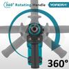 YOFIDRA Brushless 26MM Electric Hammer Impact Drill 8000IPM Multi-Screwdriver Rotary Drilling Tool For Makita 21V Battery Pin