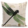 Elegant 18" Butterfly Bees Cotton Linen Pillow Case For Stylish Home Decor