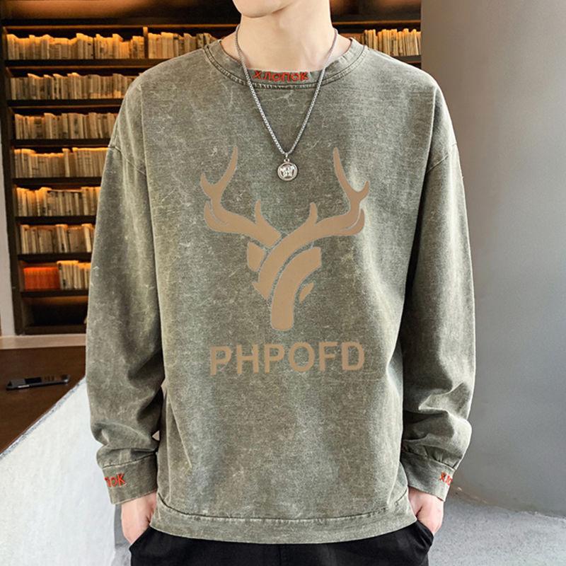 2024 Autumn Boyfriend New Spliced Pullovers O-Neck Embroidery Fashion Solid Color Loose Casual Versatile Long Sleeve Sweatshirts