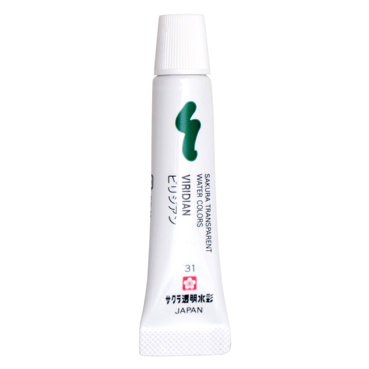 

Sakura Crepas Paint Прозрачная акварельная краска Viridian 10 шт OW#31-10P