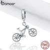 bamoer Authentic 925 Sterling Silver Charm for Women Bracelet or Bangle Mountain Bike Dazzling Beads DIY Jewelry make BSC384