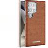 Suitable for Samsung S24ultra Phone Case Oil Wax Magnetic Attraction Samsung All-inclusive S25u Business 25p High-end Leather Case