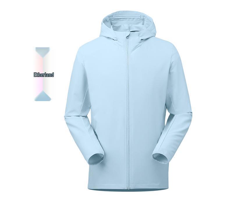 Quick-Dry Unisex Hooded Sport Jacket - Breathable, Skin-Friendly, Water-Repellent for Hiking & Camping