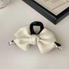 Diamond-Studded Ribbon Bow Hair Clip - Luxury Autumn Fashion