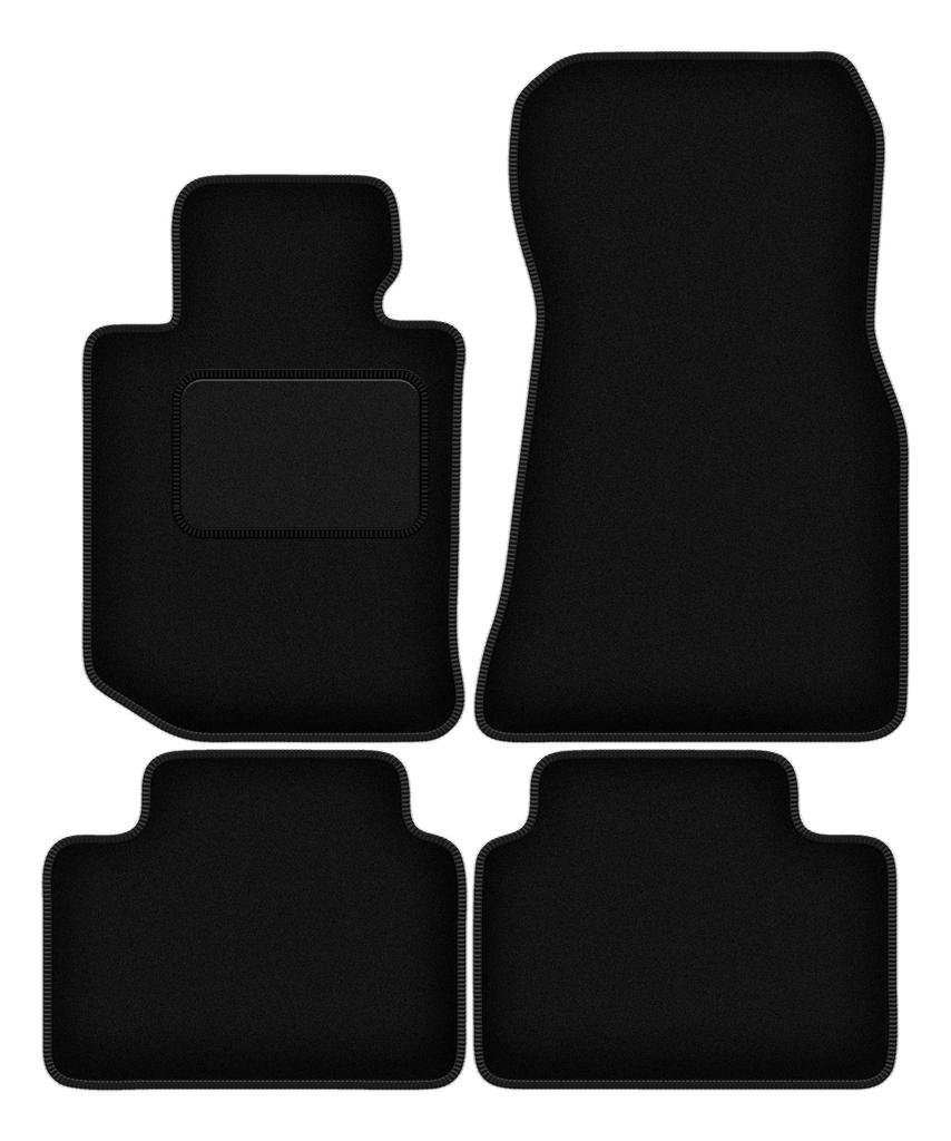 Schwarze Velours-Fußmatten für: BMW 4 G26 Gran Coupé (2021-2022)