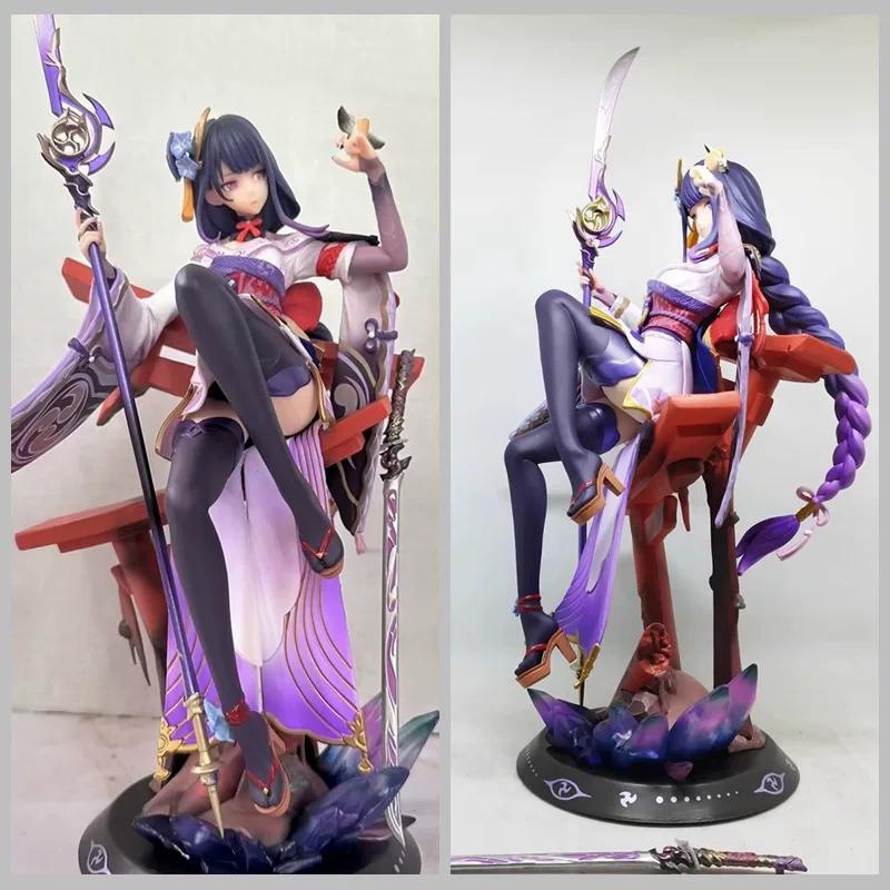 Anime Raiden Shogun Plane Of Euthymia Action Figure Computer Case Desktop Decoration Pvc Static Statue Model Toy Collection Gift