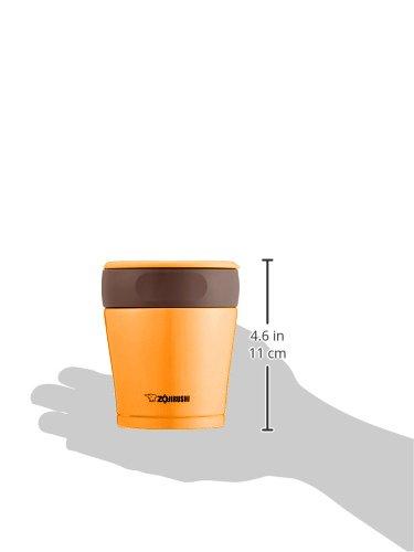 Zojirushi Stainless Steel Vacuum Insulated Food Jar, Perfect for Lunch Boxes, Keeps Food Hot or Cold, Wide Mouth, 260ml, Yellow, SW-GD26-DP