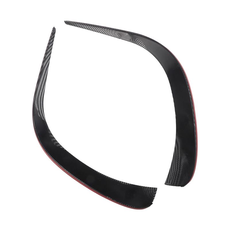 Parts & Accessories Bumper Trim Cover Front 2PACK 2Pcs Gloss Black Plastic HotEasy To tall Practical To Use