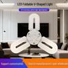 Popular LED Folding Leaf Bulb: Adjustable 3UE27 Ceiling Light for Corridors, Dorms, and Workshops