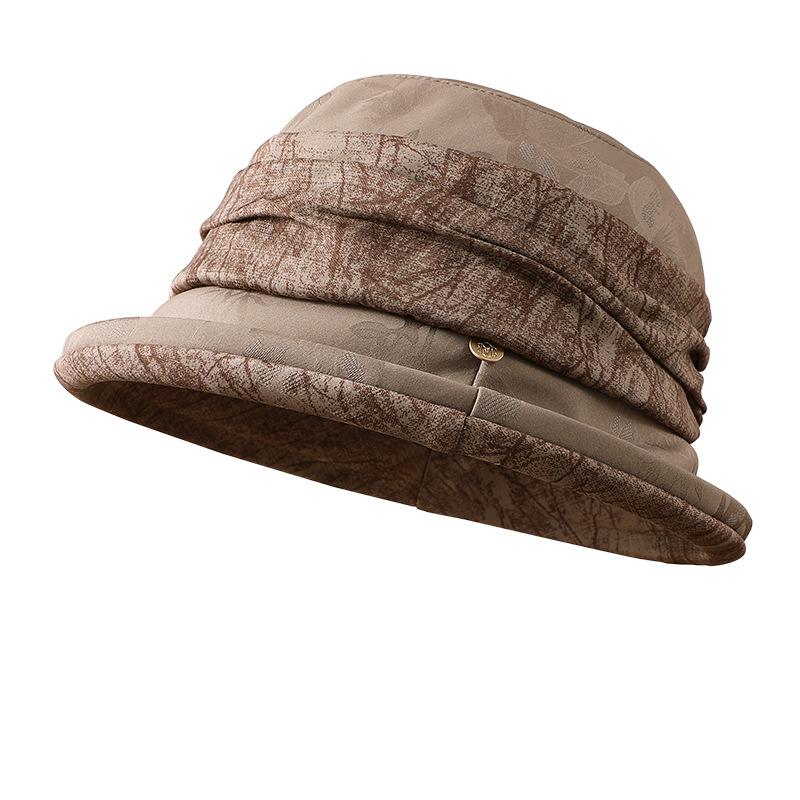 Autumn and Winter New Middle-aged Elderly Thermal Basin Hat Fashionable Versatile Grandma Hat Elegant Temperament Mother Bucket Hat