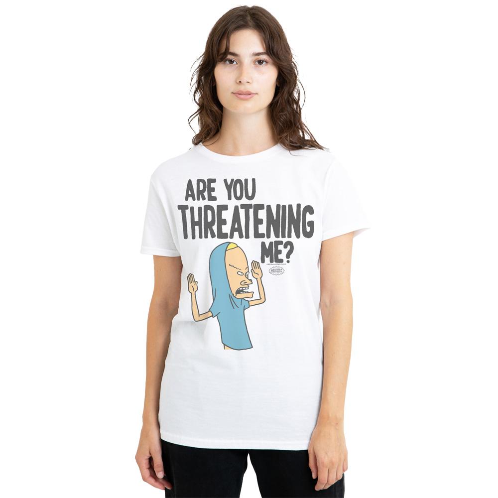 Beavis & Butthead Unisex Adult Are You Threatening Me? T-Shirt