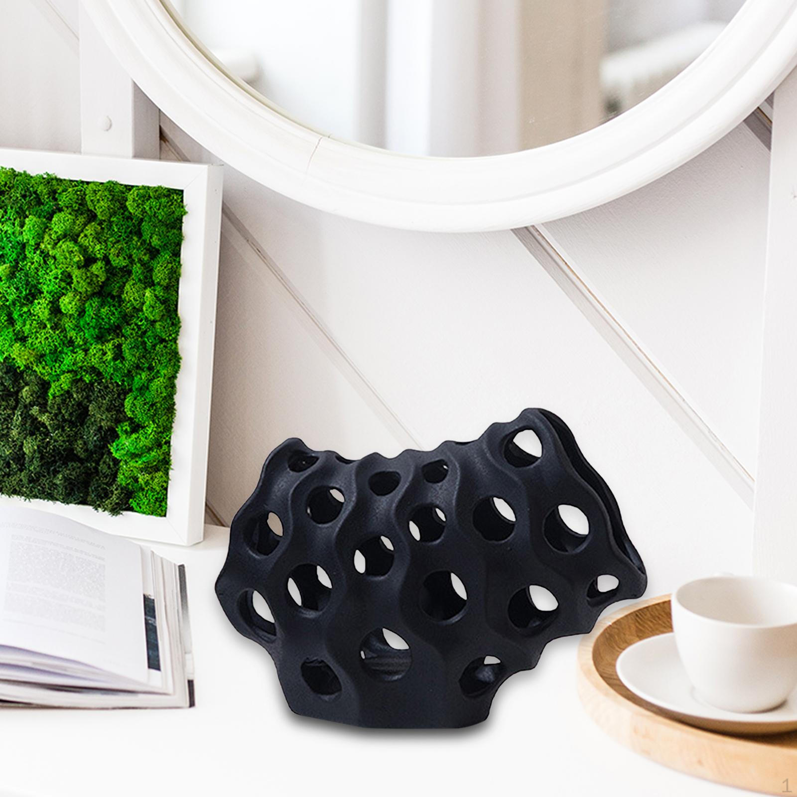 

Полая современная статуя декоративная фигурка художественные промыслы скульптура настольное украшение для полки шкафа чёрный