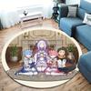 Re Zero Round Area Rug Carpet Rug For Living Room Bedroom Sofa Playroom Decor Nonslip Floor Mat