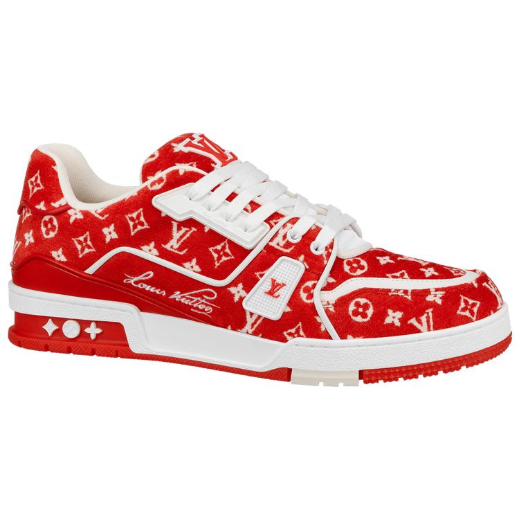 Louis Vuitton Lv Trainer Sneakers 'Red Monogram' 1ABFSO