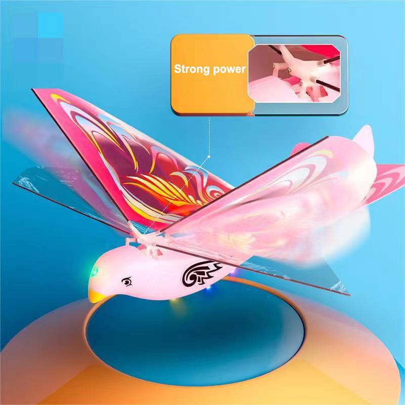 New Simulation Electric Flying Spinning Bird Free Flying Space Bird Model Parent-child Interactive Toy Children's Birthday Gift