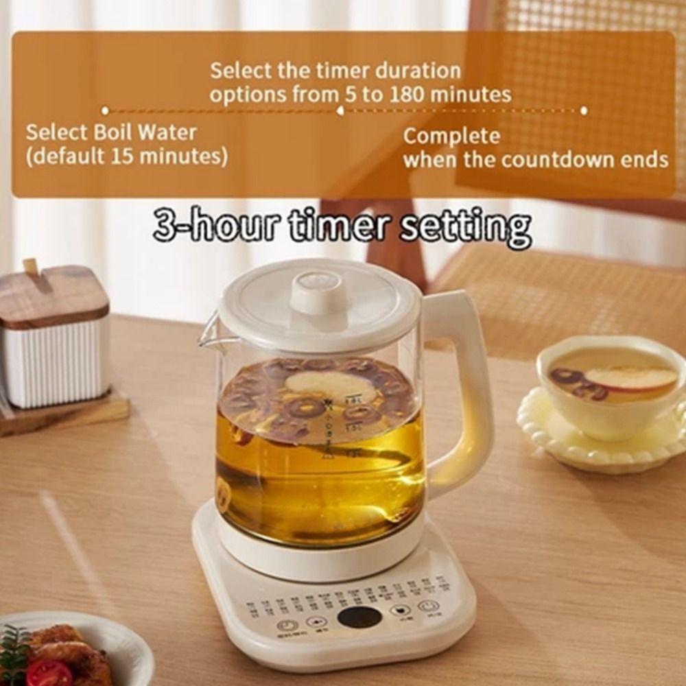 1.8L Electric Kettle 2H Keep Warm Healthy Herbal Tea Maker New Health Pot  Kitchen