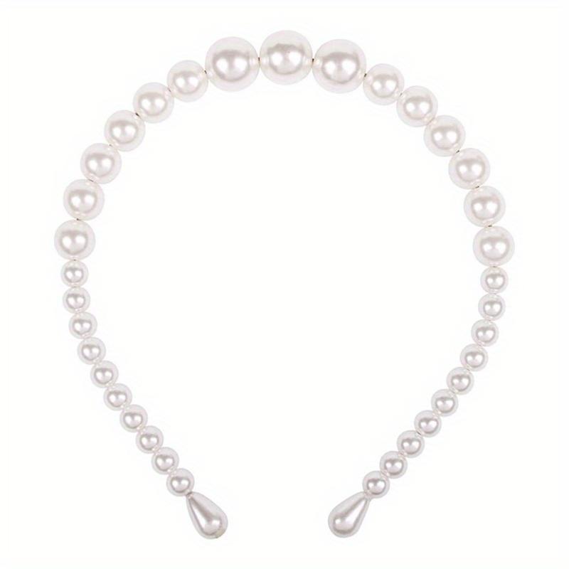 1pc Big Pearls Hairbands Elegant Headband Women Headwear Cute Ear Hair Hoop for Girls Hair Accessories