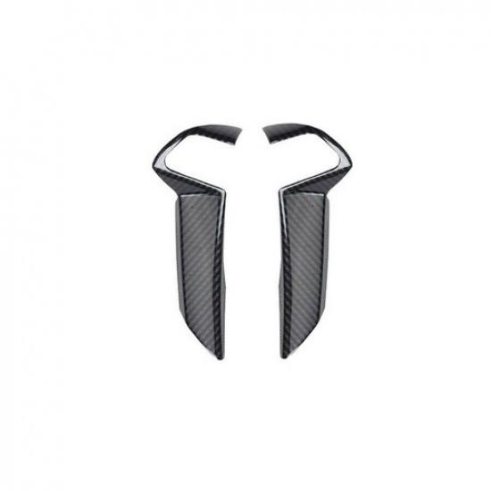 Carbon Fiber Steering Wheel Cover Trim Sticker Bezel For Honda Accord 2008-2012