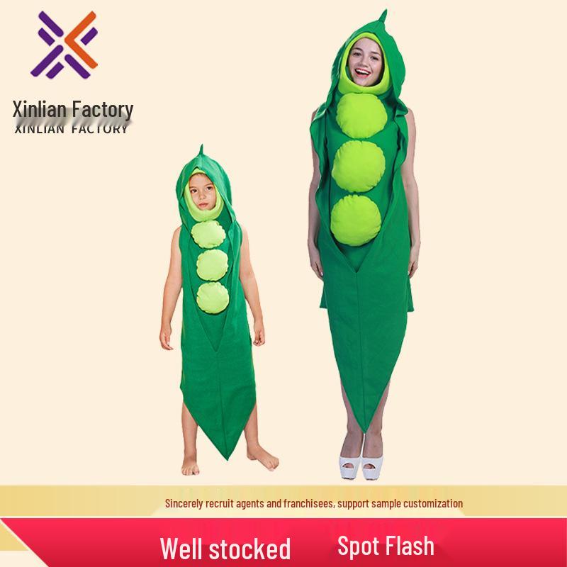 Halloween Pea Costume Jumpsuit for Cosplay & Role-Playing
