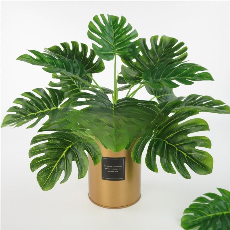 Plastic Realistic Plant Monstera Deliciosa Liebm For Home Decoration