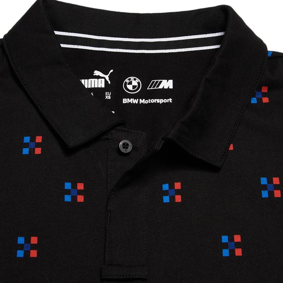 Puma BMW Collaboration Comfortable Cotton Breathable Short Sleeve Polo Shirt Men Polo Shirts Black 533376-01