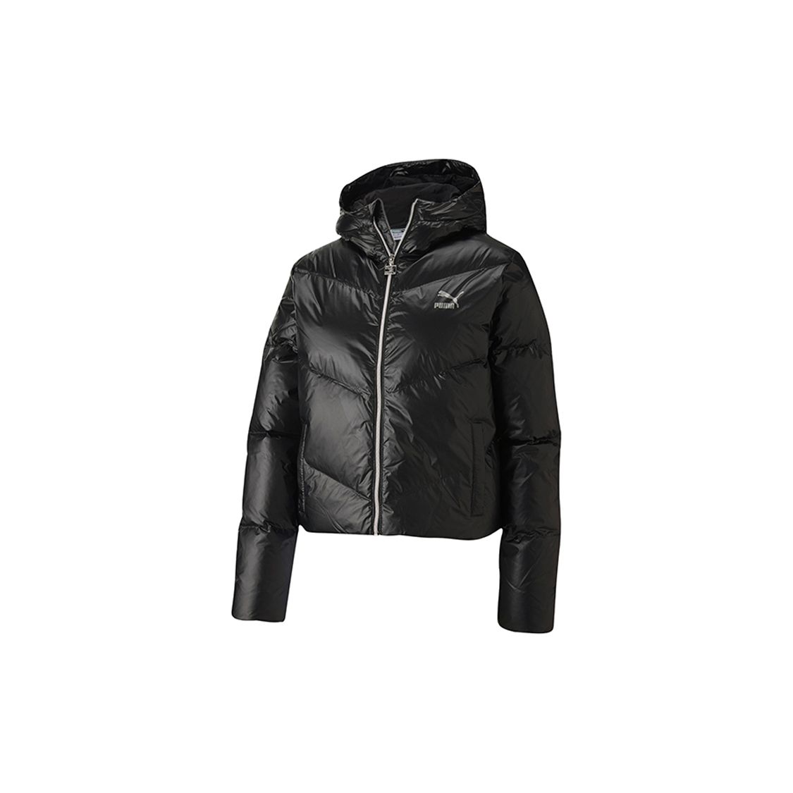 PUMA Women s Hooded Down Jacket Black 599144-01 S