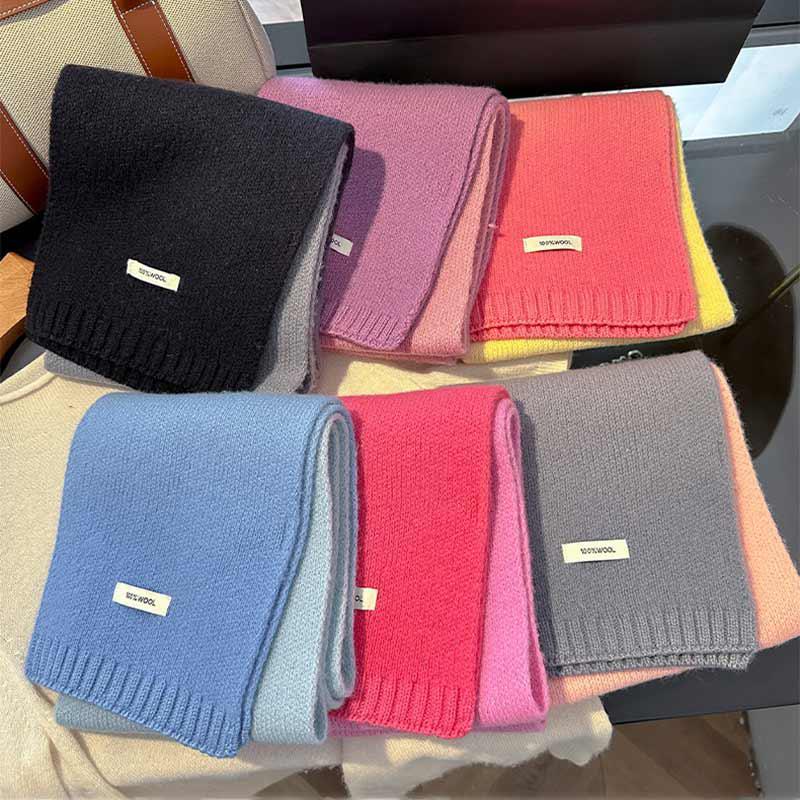 Luxury Winter  Wool Scarf For Women Cashmere Warm Pashmina  Foulard Female Shawls Wrap Thick Soft Bufanda Scarves Stole