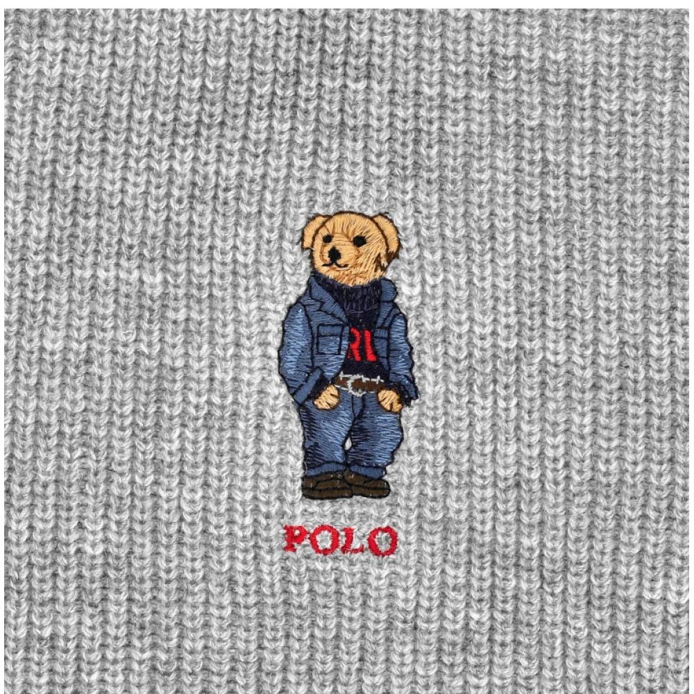Polo Ralph Lauren Pc1269 032 Solid Denim Bear Knit Muffler