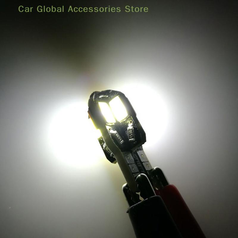 2PCS T10 LED Small Bulbs Canbus 5630 8SMD 12V 8000K License Plate Lamp Car Map Dome Lights Parking Light Auto Signal Lamp