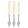 6pcs Pointed Head Painting Spatula Metal Blade Color Mixing Palette Tool For Oil Painting