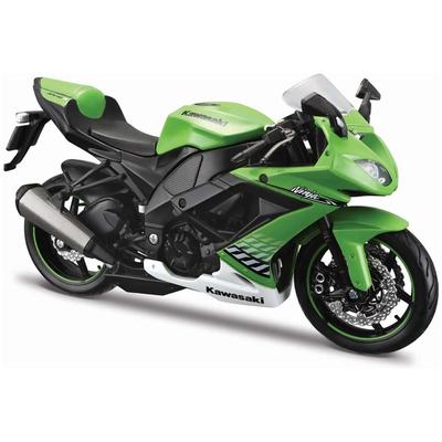 Maisto Kawasaki Ninja ZX-10R Modellauto im Maßstab 1:12, Grün / Diecast-Modellauto, Motorrad, Fertigmodell 10011