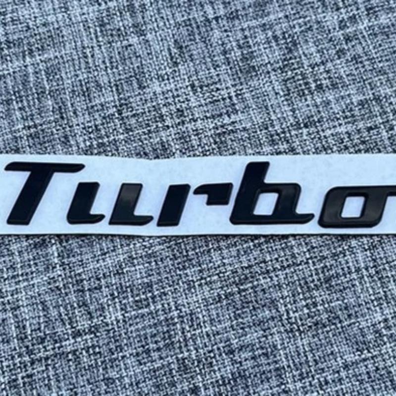 New Metal Car Badges Turbo Trunk Emblem Stickers Decals Decor Turbocharger Boost Loading Boosting чёрный