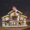 Charm Nativity Scene with LED Illuminates Table top Figurines for Christmas Indoor Display Christian Faith Decors