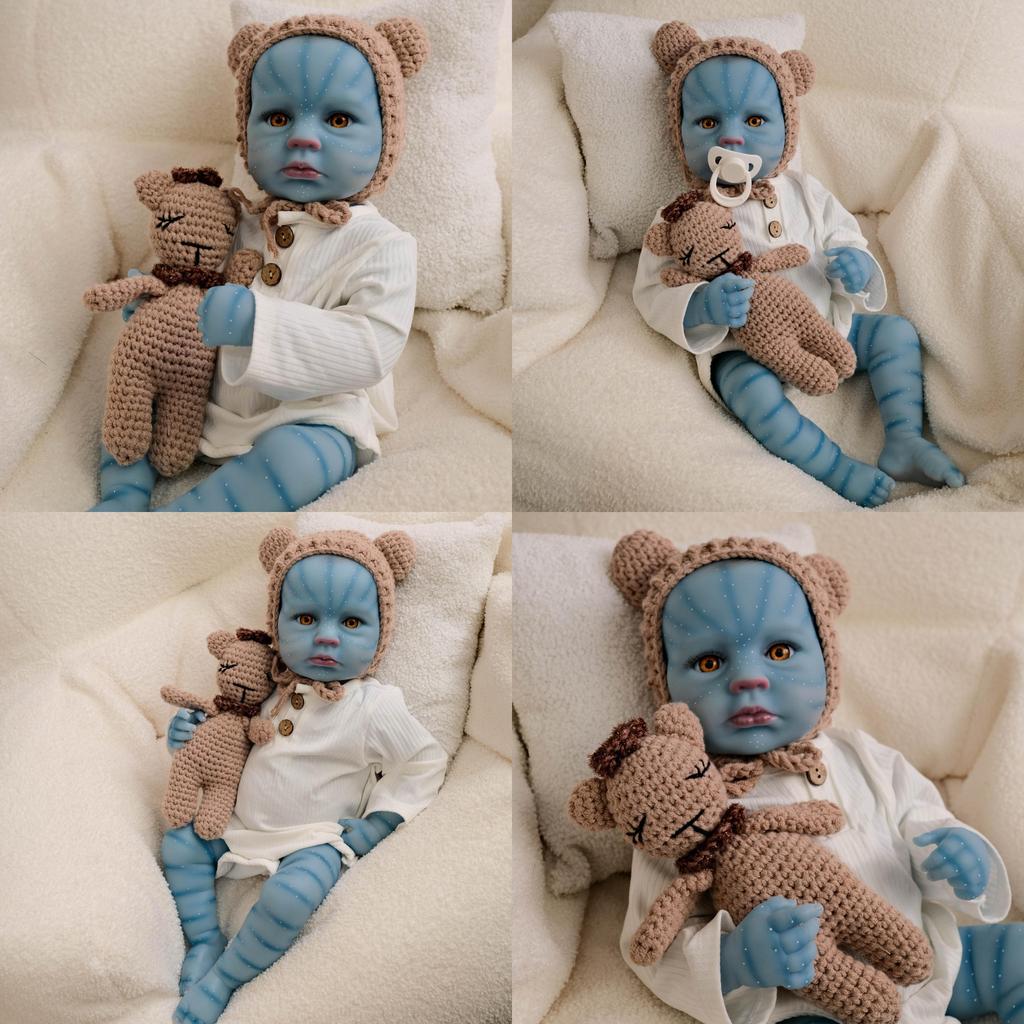 Avatar Style Silicone Baby Doll Realistic Newborn For Collectors And Gift Enthusiasts
