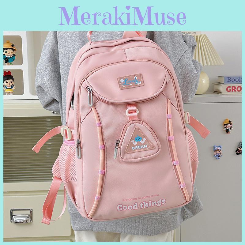 Minimalist Cute Nylon School Backpack For Teens College Schoolbags Students