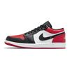 Air Jordan 1 Low Bred Toe Pánske tenisky Gym-Red Black White 553558-612